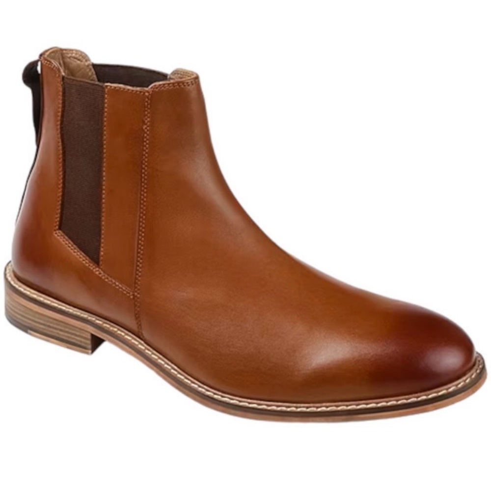 Thomas And Vine Men's Jc Corbin-Wd Flat Heel Chelsea Boots Tan 
Like NEW!